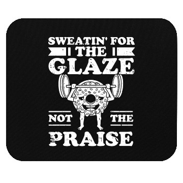 Discover Fitness Donut Funny Donut Gym Mouse Pads