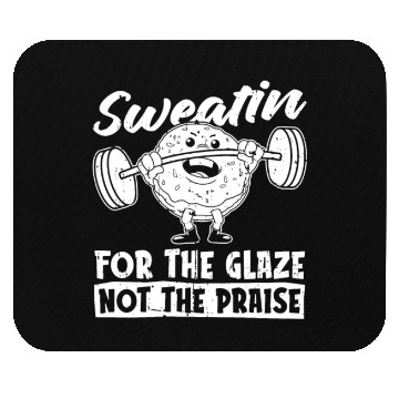 Discover Fitness Donut Funny Donut Gym Mouse Pads