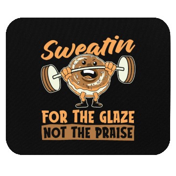 Discover Fitness Donut Funny Donut Gym Mouse Pads