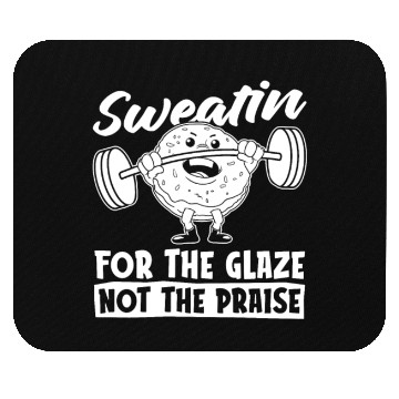Discover Fitness Donut Funny Donut Gym Mouse Pads