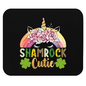 Discover Shamrock Cutie Unicorn Rainbow St Patricks Day Mouse Pads