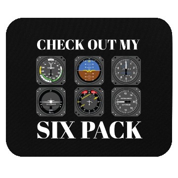 Discover Funny Pilot Six Pack Aviation Flight Simulation Mouse Pads