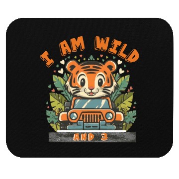 Discover Tiger with Kids wild Mouse Pads