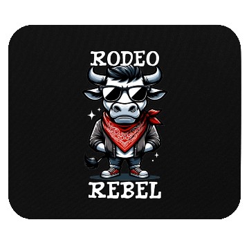 Discover Rodeo Bull Riding Livestock Show Farmer Cattle Mouse Pads