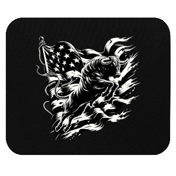 Discover Rodeo Bull Riding Livestock Show Farmer Cattle Mouse Pads