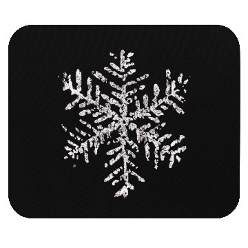 Discover Vintage Snowflake Winter Holiday Gifts White Mouse Pads