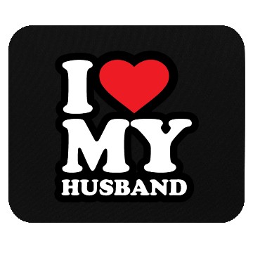 Discover I love my husband Mouse Pads