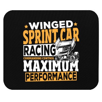 Discover Winged Sprint Car Racing Commanding Control Mouse Pads