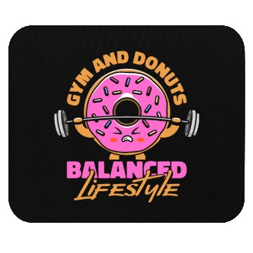 Discover Fitness Donut Funny Donut Gym Mouse Pads