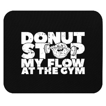 Discover Fitness Donut Funny Donut Gym Mouse Pads