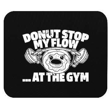 Discover Fitness Donut Funny Donut Gym Mouse Pads