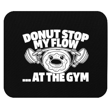 Discover Fitness Donut Funny Donut Gym Mouse Pads