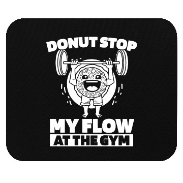 Discover Fitness Donut Funny Donut Gym Mouse Pads
