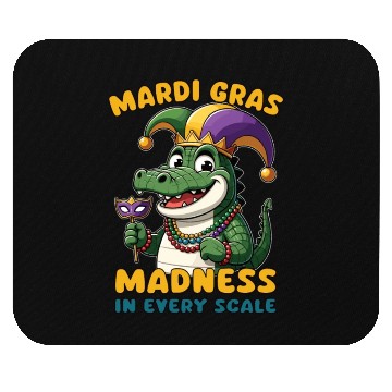 Discover Mardi Gras Crocodile Masquerade Lover Mouse Pads