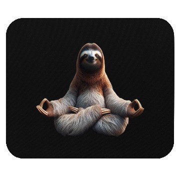 Discover Yoga Sloth Serenity: Slow and Steady Bliss Mouse Pads