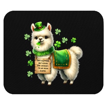 Discover Irish LLAMA lucky charm Mouse Pads