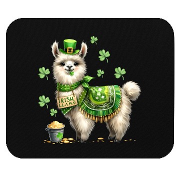 Discover Irish LLama St Patrick Day Mouse Pads
