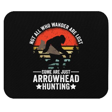 Discover Retro Bigfoot Arrohead Hunter Mouse Pads