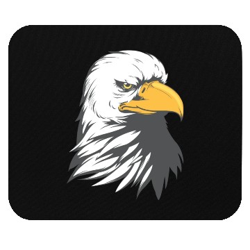 Discover Bald Eagle Head Cartoon Mouse Pads