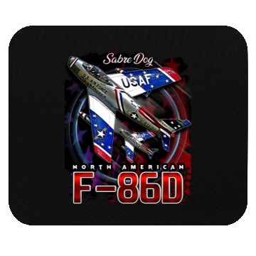 Discover F86D Sabre Dog Vintage Us Air Force Fighter Aircra Mouse Pads