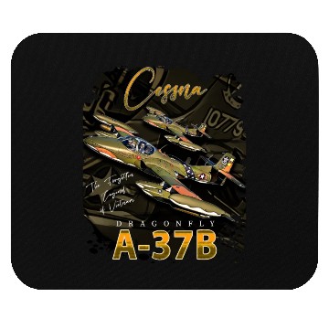 Discover Cessna A-37 Dragonfly American Light Attack Plane Mouse Pads