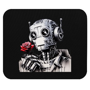 Discover Robot Love 01 Mouse Pads