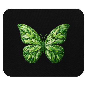 Discover Verdant Leafwing Monarch Butterfly Mouse Pads