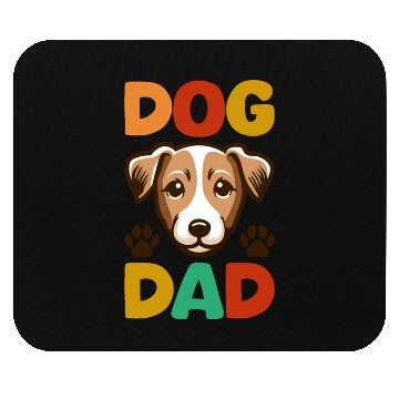 Discover Jack Russell Terrier Dog Dad Typography Mouse Pads
