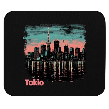 Discover Tokyo Skyline Mouse Pads