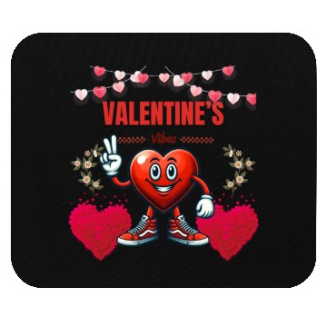 Discover Valentine’s Day Embrace Animated Heart Characters Mouse Pads
