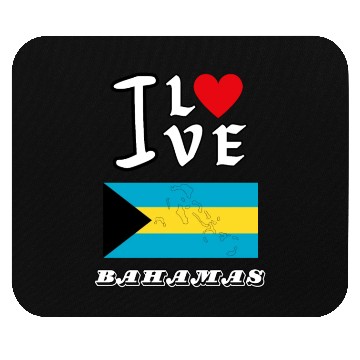 Discover I Love Bahamas Mouse Pads