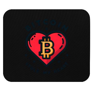 Discover Bitcoin Stole My Heart Love Affair Mouse Pads