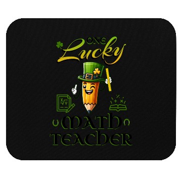 Discover One Lucky Math Teacher Mouse Pads