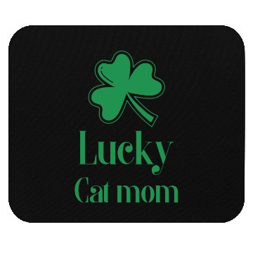 Discover Lucky Cat Mom St Patrick's Day Mouse Pads