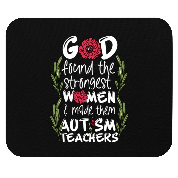 Discover Woman Autism Teacher Mouse Pads