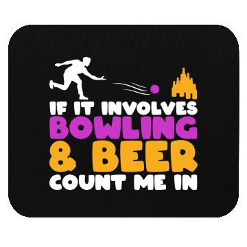 Discover Beer Bowling Lover Mouse Pads