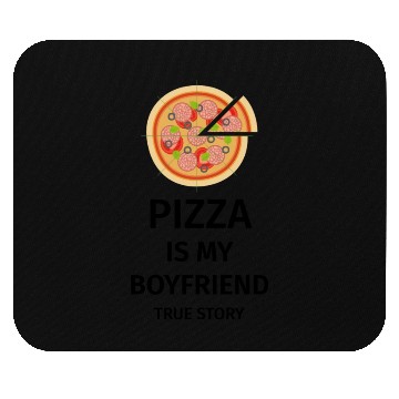 Discover PIZZA is my Boyfriend - Girlfriend True Story Mouse Pads