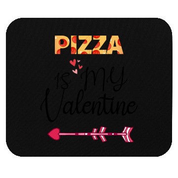 Discover PIZZA is my valentine - Arrow Pointing Right Mouse Pads