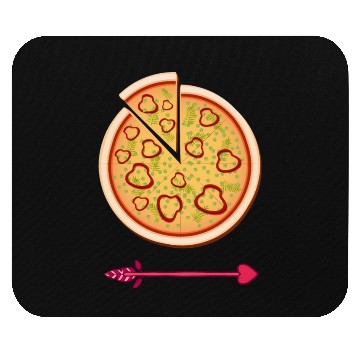 Discover PIZZA is my valentine - Arrow Pointing Left Mouse Pads