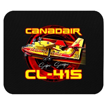 Discover Canadair cl-415 Super Scooper firebomber Aircraft Mouse Pads