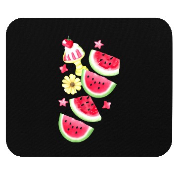 Discover Watermelon Sweet Summer Treat Design Mouse Pads