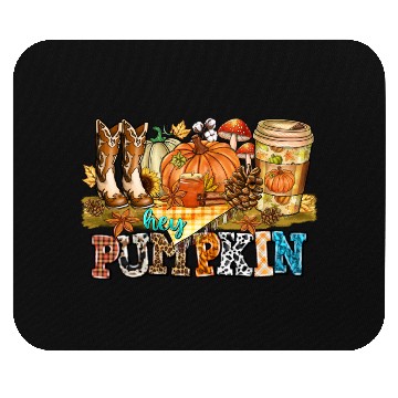 Discover Hey Pumpkin Mouse Pads