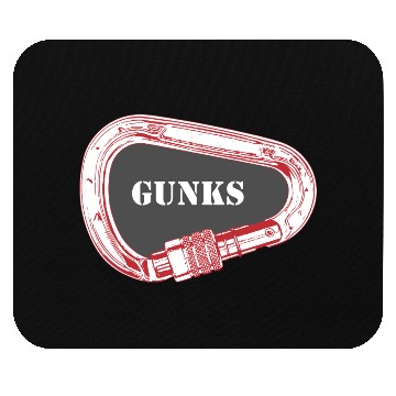Discover Gunks Rock Climbing Carabiner Mouse Pads