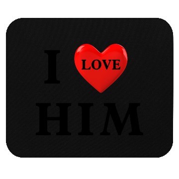 Discover i love him Valentine's Day Mouse Pads