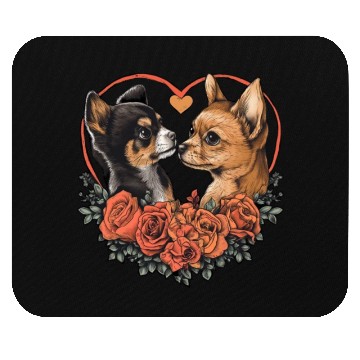 Discover Valentine's Day, Chihuahua Dog Lovers Mouse Pads