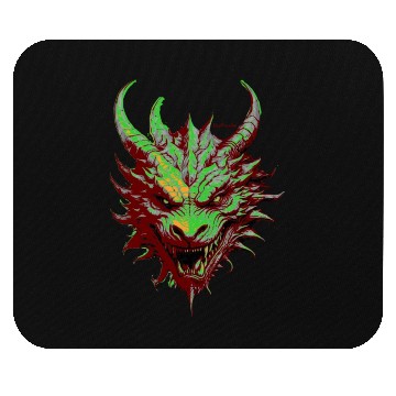 Discover dragon green Mouse Pads