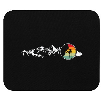 Discover Mountain Climbing Rock Climbing Mountaineering Mouse Pads