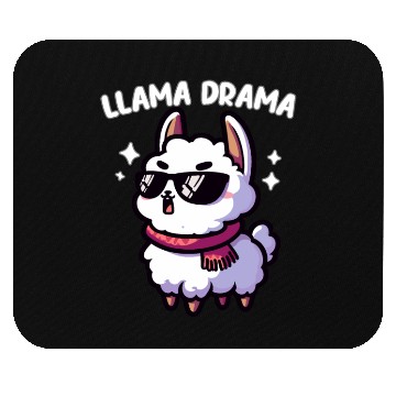 Discover Llama Drama Dramatic Moments Mouse Pads