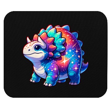 Discover Cute Galaxy Ankylosaurus Mouse Pads