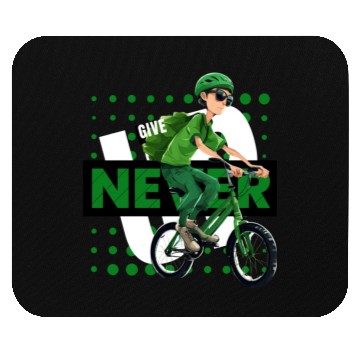 Discover NEVER GIVE UP Mouse Pads
